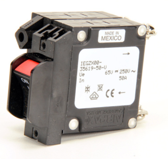 15480 Interruptor basculante/disyuntor, 2 polos, 50 A Nieco