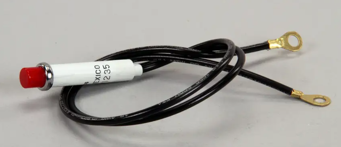 2J-35687  Indicador luminoso, Gl o Dot, rojo Wells